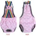 thumbnail image 3 of Ropa interior higiénica para perros, pañales para perras limpiables pañales para perras reutilizables pañales para perritos, con tirantes ajustables para perritos Teddy, 3 of 3