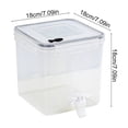 thumbnail image 3 of Large Capacity Plastic Water Dispenser Beverage Dispenser with Faucet | Ice Lemon Juice Container with Lid | Fruit Teapot Drink Bucket for Home Kitchen Refrigerator Outdoor Parties, 3 of 9