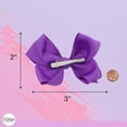 thumbnail image 4 of 3 Inch Grosgrain Bow for Little Girls- Set of 2, 4 of 6