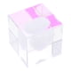 thumbnail image 4 of Cloud de corazón Cubo de cristal en aromátano Clear Cubic Crystal Desktop Decor transparente, 4 of 4