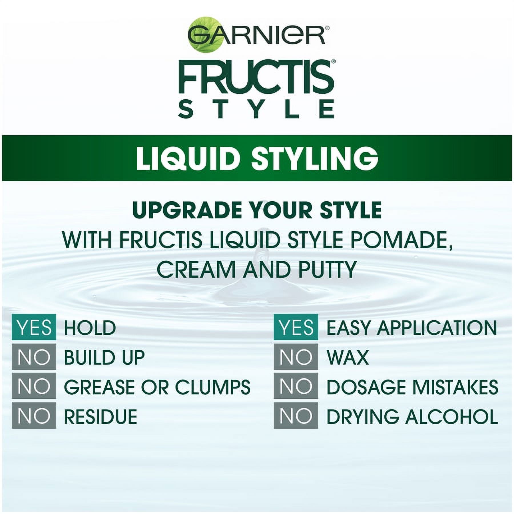 Garnier Fructis Style Shine and Hold Liquid Hair Pomade for Men, No Drying Alcohol, 4.2 oz. - image 3 of 8