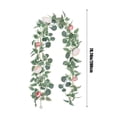 thumbnail image 6 of YZEGDCH Flower Garland 2Pcs Artificial Eucalyptuss Leaf Vine Silk Hanging Flower Home Savings Anniversary Wedding Birthday Christmas Home Wall Arch Decor, Spring Summer Flower, 6 of 6