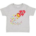 thumbnail image 3 of Inktastic Valentine's Day Rocket Ship with Hearts Boys or Girls Toddler T-Shirt, 3 of 5