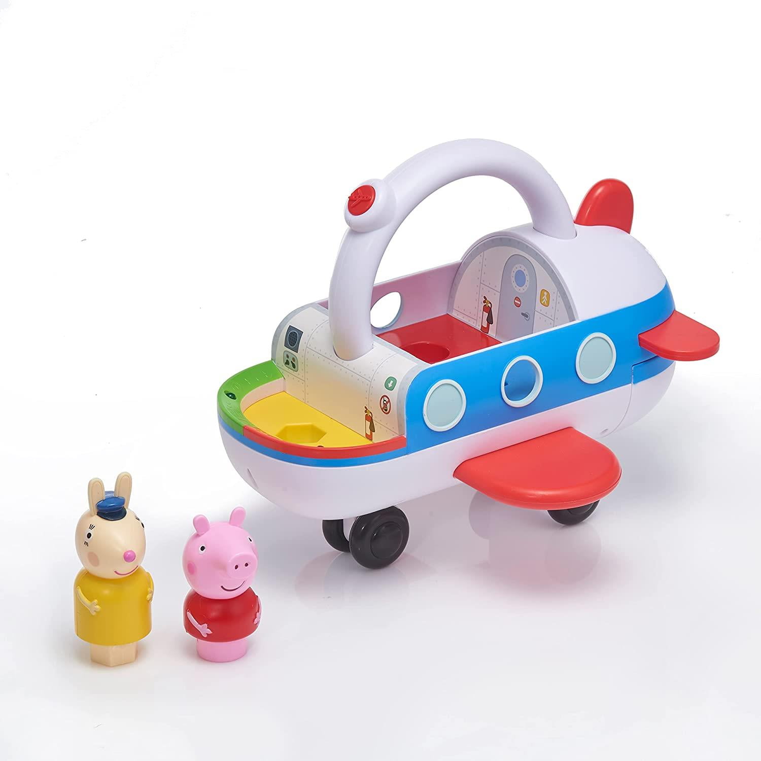 WOW Stuff Peppa Pig s Interactive Clever Plane with Lights and Sounds Miss Rabbit Toy Walmart