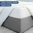 thumbnail image 2 of Martex King Bed Skirt | Pleated Microfiber | 21" Drop Easy Fit | Gray, 2 of 6