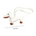 thumbnail image 3 of Aminojy PU Dachshund Bag Charm - Cute Cartoon Dog Handbag Accessory with Keychain, Animal Shape Purse Decor for Mom Daughter Best Friend, Car Home Decor Colorful Animal Bag Charm (4.7 Inch), 3 of 6