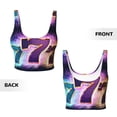 thumbnail image 6 of Sports Bra For Women, 777 Sports Bras For Women High Support, Workout Tank Tops Woman With Removable Cups, 6 of 8