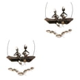 thumbnail image 1 of Ounissouiy Campana de viento tamaño compacto exquisita campana colgante decoración de jardín accesorios para el hogar decoraciones de patio Type1 NO1, 1 of 6
