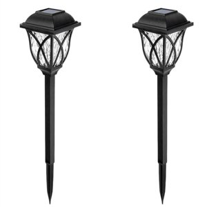 Binwennn Éclairage solaire extérieur LED Solar Garden Lumières solaires pour la promenade extérieure de jardin Patio (blanc chaud) 35 Chaîne de lumière Mini Lumières filaires lumières à l'intérieur 50 Lumières
