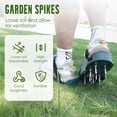 thumbnail image 2 of Lawn Aerator Shoes for Grass, 2026 New Aerator Lawn Tool Heavy Duty with Adjustable Loop Strap and 26 Steel Spikes, Universal Fit Aeration Shoes for Yard, Garden, Patio Soil – Men's Sizes 6-14, 2 of 7