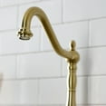thumbnail image 5 of Kingston Brass Ks775.Bplbs Bel-Air 1.8 GPM Bridge Kitchen Faucet - Black, 5 of 6