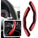 thumbnail image 5 of fundas antideslizantes para volante de coche (patrón de fibra de carbono rojo), repuesto de fibra de carbono, protector para la mayoría de los coches., 5 of 5