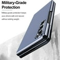 thumbnail image 3 of Lovreko Electroplated Leather Shell Film Integrated Protective Case or for Samsung Z Fold Series with Pen Slot, Protection Phone Case for Z Fold 6/5/4/3, 3 of 9