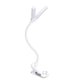 thumbnail image 1 of Dual Heads 14 LED Touch Control Reading Light with 8 Brightness USB Rechargeable Eye Care Book Light Clip on Book/Desk,B, 1 of 5