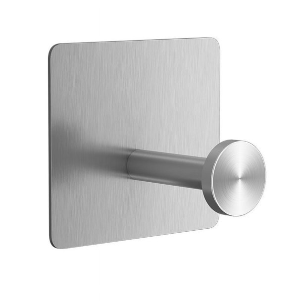 Nvzi Gancho adhesivo de acero inoxidable 304 sin agujeros de 4 piezas, gancho de acero inoxidable, gancho de baño de cocina, gancho de baño, gancho de toalla (plata)