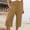 Yellow, High Waist Pants, variant on Xihbxyly Linen Pants for Women Womens Pants Cotton Linen Long Lounge Pants Drawstring Back Elastic Waist Pants Casual Trousers with Pockets, Blue, S #2