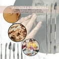 thumbnail image 5 of Stainless Steel Reusable Clay Tools Professional Carving Modeling Tool Set Pottery Tool Kit Stainless Steel Double Ended Spatula Set - Set of 4, 5 of 6