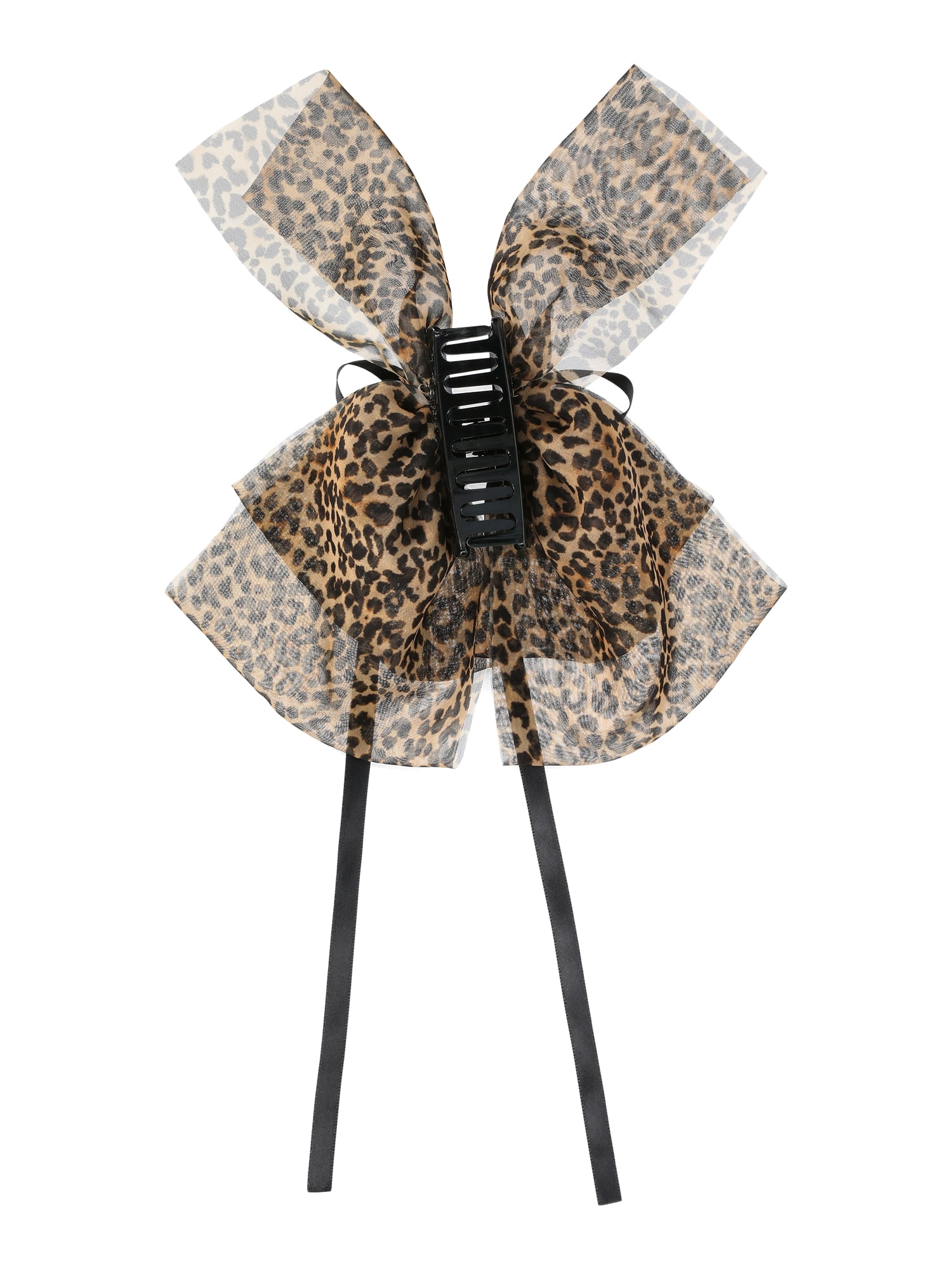 No Boundaries Printed Volume Claw Clip, Brown