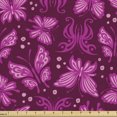thumbnail image 1 of Butterfly Sofa Upholstery Fabric by the Yard, Natural Theme Abstract Pink Butterflies Pattern in Feminine Colors, Decorative Fabric for DIY and Home Accents, Magenta Pale Pink Maroon by Ambesonne, 1 of 5