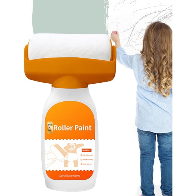 Rodillo de Pintura Reparador de Paredes 2 en 1 para Grietas y Agujeros, 500g de Pasta de Secado Rápido para Parches de Pared