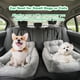 thumbnail image 2 of Asiento de coche para perros con correa de seguridad, asientos elevadores para perros o gatos pequeños/medianos, cómoda cama universal para perros para coche y hogar, 2 of 8