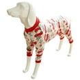 thumbnail image 2 of jiaroswwei Pet Dog Pajamas Printing Keep Warmth Four-leg Pet Dog Warm Jumpsuits Outfit for Large Dogs, 2 of 8
