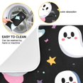 thumbnail image 2 of Yayeee Dish Drying Mat for Kitchen Counter 18"x24" Microfiber Absorbent Pad, White Halloween Ghost, 2 of 7