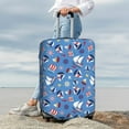thumbnail image 5 of Salouo Colorful Sailing Ship Pattern Travel Dust-proof Suitcase Cover, Softside Suitcase Protector Luggage Cover Protector for 18-32inch ,Not Included Suitcase, 5 of 8