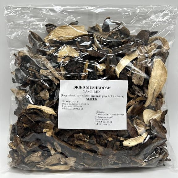 Seweryn Dried Mushrooms Forest Mix Sliced 1LB from Poland
