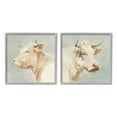 thumbnail image 3 of Stupell Industries Vintage Farm Cattle Cows Watercolor Portrait Beige Blue, 24 x 24, Design by Emma Caroline, 3 of 5