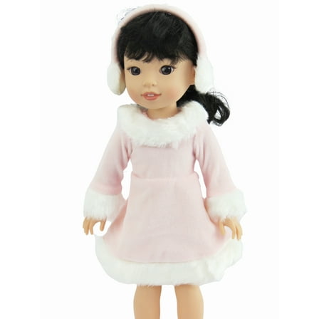 Pink Ice Skating Outfit For 14 Inch Dolls