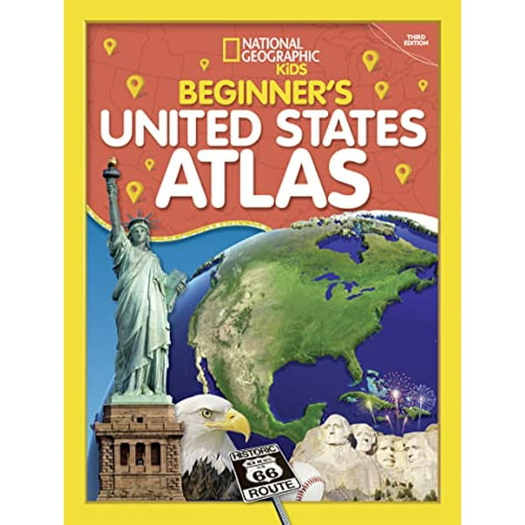 Pre-Owned National Geographic Kids Beginner's U.S. Atlas 2020, 3rd Edition (Paperback) by National Geographic Kids