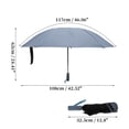 thumbnail image 2 of Unique Bargains Portable Windproof Folding Inverted Umbrella with Cover Blue, 2 of 6