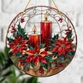 thumbnail image 4 of Xihbxyly Colgante de Estrella Navideña, Disco Acrílico Colorido, Decoración Festiva para El Hogar, Cadena Fácil de Instalar, Versátil para Colgar En La Pared, Ventana o Porche, Regalo Navideño, Calid, 4 of 6
