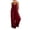 Wine, variant on gakvbuo Summer Jumpsuits For Women Casual Dressy Wedding Camis Sleeveless Suspender Romper Solid Color Spaghetti Strap V-Neck Wide-Leg Pants