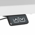 thumbnail image 6 of Bush Business Furniture Move 40 Series 28"-48" Adjustable Standing Desk White/Cool Gray Metallic, 6 of 8