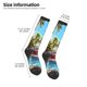 thumbnail image 2 of Fotbe Playful Hedgehog Forest Pond Calcetas Divertidas Estampadas para Hombre y Mujer, Calcetas de Algodón hasta la Rodilla para Caminar, Correr, Enfermería y Embarazo, 2 of 6