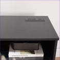 thumbnail image 3 of TV Furniture Modern 58'' Electric Fireplace TV Stand with USB, LED Lights | Black | MDF, 3 of 26