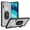 Clear+Black, variant on GSA Bumper Case w/Magnetic Ring for Motorola Moto G Fast - Clear/Red
