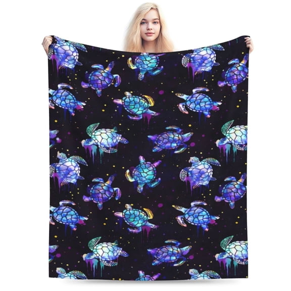 Sea Turtles Blanket Throw Blanket for Bed Soft Cozy Fluffy Couch Blankets Fleece Blanket Throw Gifts for Women Men 50x40