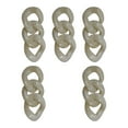 thumbnail image 4 of 5 piezas de conectores de eslabones de decoración de cadena de eslabones de acrílico grueso para monedero, bolso, , bolso, llavero de hombro, Blanco perfecl Cadena de anillos de enlace, 4 of 8