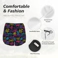 thumbnail image 6 of Fotbe Graffiti Art Womens High Waist Running Shorts Athletic Workout Quick Dry Shorts for Women with Pockets Gym Yoga Summer Shorts-, 6 of 9