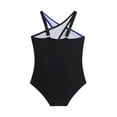 thumbnail image 7 of Utoimkio Family Swimsuits Matching Set Tummy Control One Piece Bathing Suits Color Block Beachwear Summer Parent-Child Tankini Swimwear, 7 of 7