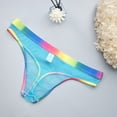 thumbnail image 4 of Sexy Men's Brief Underwear Mesh See-Through Underpants Low Rise U-Shaped Pouch Underwear Colorful Thong, 4 of 5