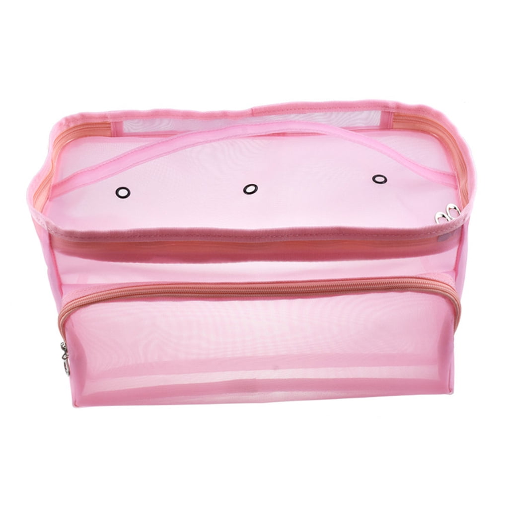 Raindrops Mesh Yarn Bag Tote Bags Knitting Tool Storage Bag Protects Yarn Travel Pink