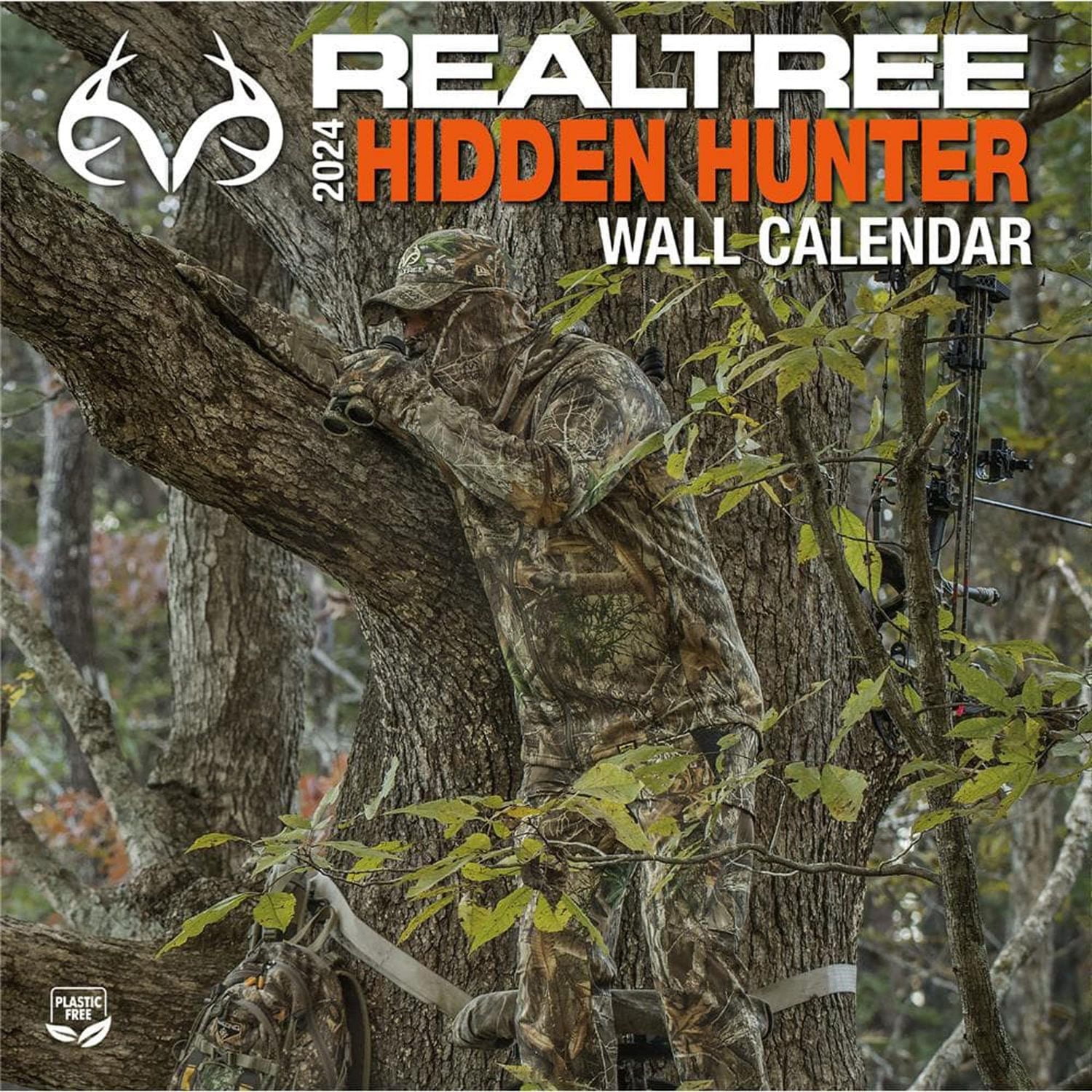 Turner Licensing Realtree Hidden Hunter 2024 12x24 Inch Square Wall Calendar, 9781469396903