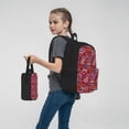 thumbnail image 7 of Pofeuu Red Lips Kissing Print Backpack Travel Backpacks With Lunch Bag Pencil Bag Set 3 pcs Set Cartoon Backpack, 7 of 7