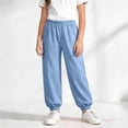 thumbnail image 3 of Diufon Jogger Pants for Boys Girls Baggy Elastic Waist Casual Sport Pant Fall Winter Thin Sleep Cuffed Trousers, 3 of 10