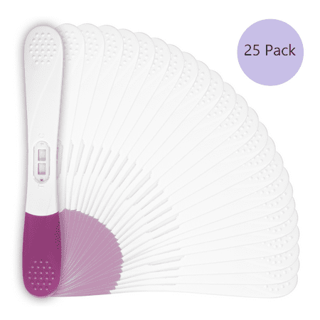Wondfo - 25 Pack Pregnancy Midstream Test, High Sensitive 25 mIU/mL Individually Wrapped Pregnancy Midstream Test, W1-M4