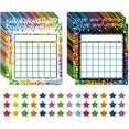 thumbnail image 1 of Tableaux Incitatifs Colorés pour Classe avec 2400 Autocollants Étoiles, 1 of 7